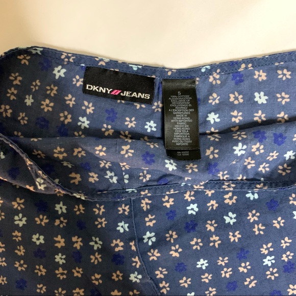 Vintage DKNY Ditsy Floral Ruffled Micro Mini Skirt - Picture 3 of 3